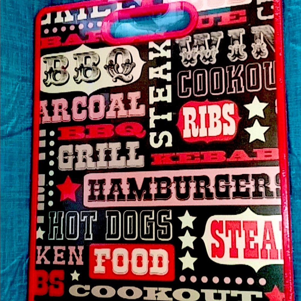 Cute bbq themed cutting board